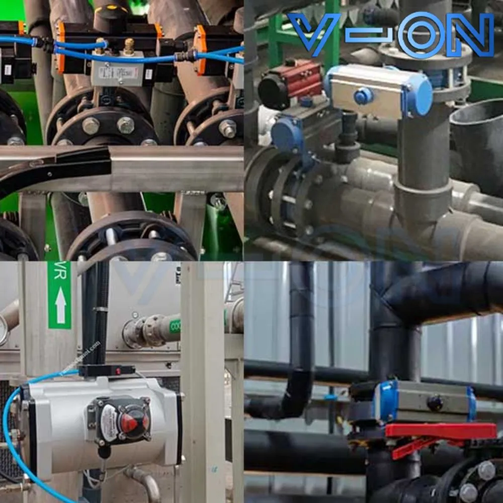 ứng dụng của van bướm nhựa khí nén 