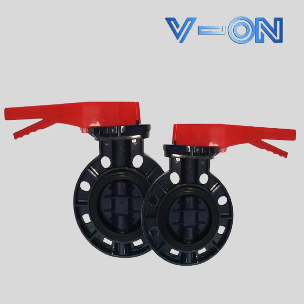 van bướm tay gạt PVC/uPVC