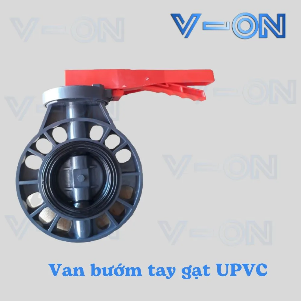 van bướm tay gạt upvc