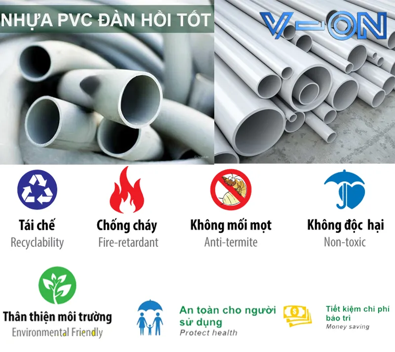 Tính năng của nhựa PVC