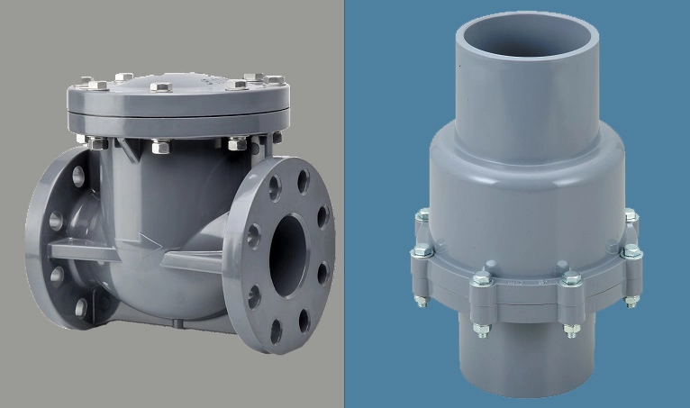 Van 1 chiều lá lật PVC