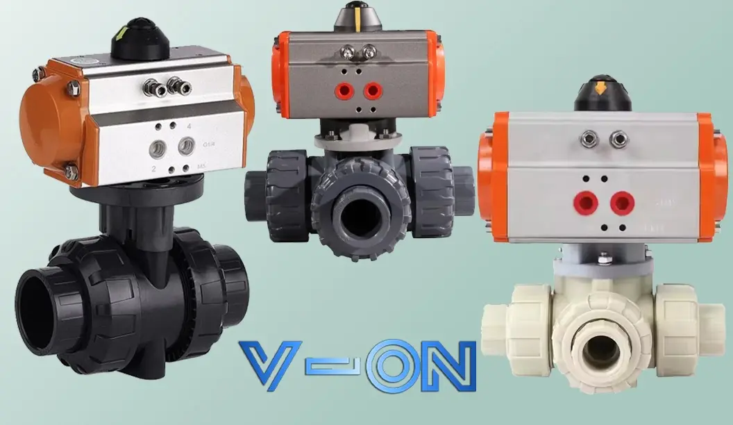 Van bi nhựa điều khiển khí nén rắc co