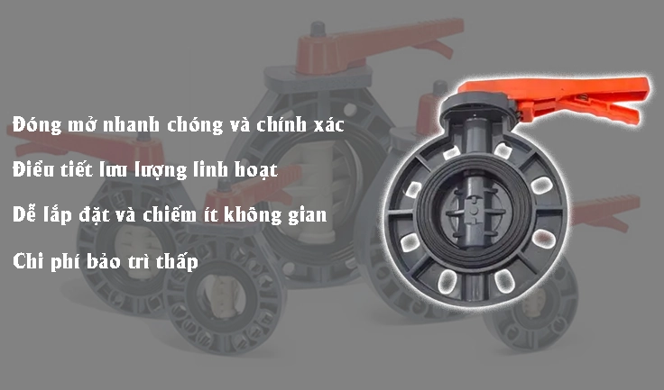 Ưu điểm nổi bật của van bướm nhựa tay gạt Shieyu