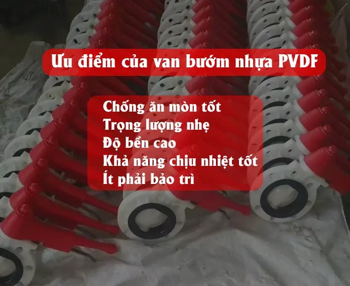 Ưu điểm của van bướm nhựa PVDF