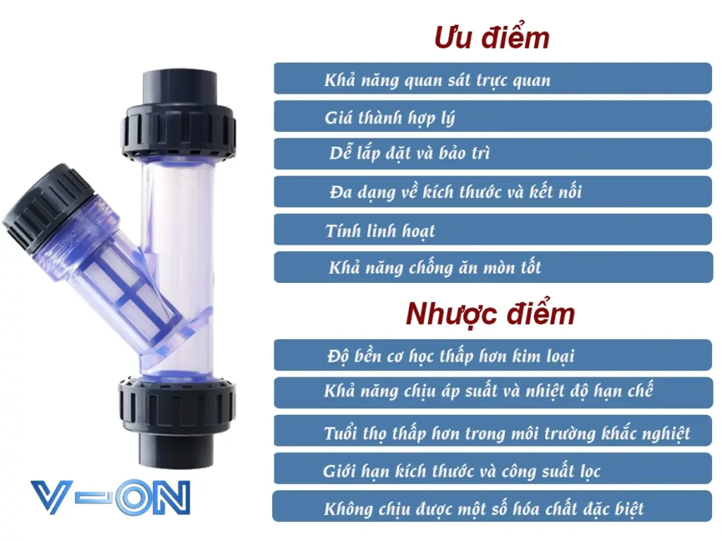 Ưu điểm và nhược điểm y lọc nhựa trong