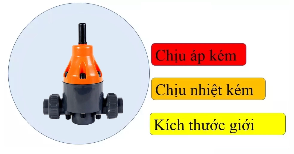 Nhược điểm van giảm áp