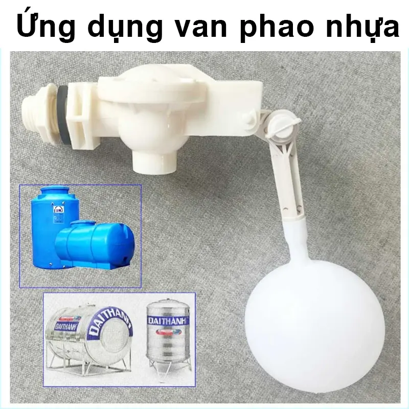 Ứng dụng van phao nhựa