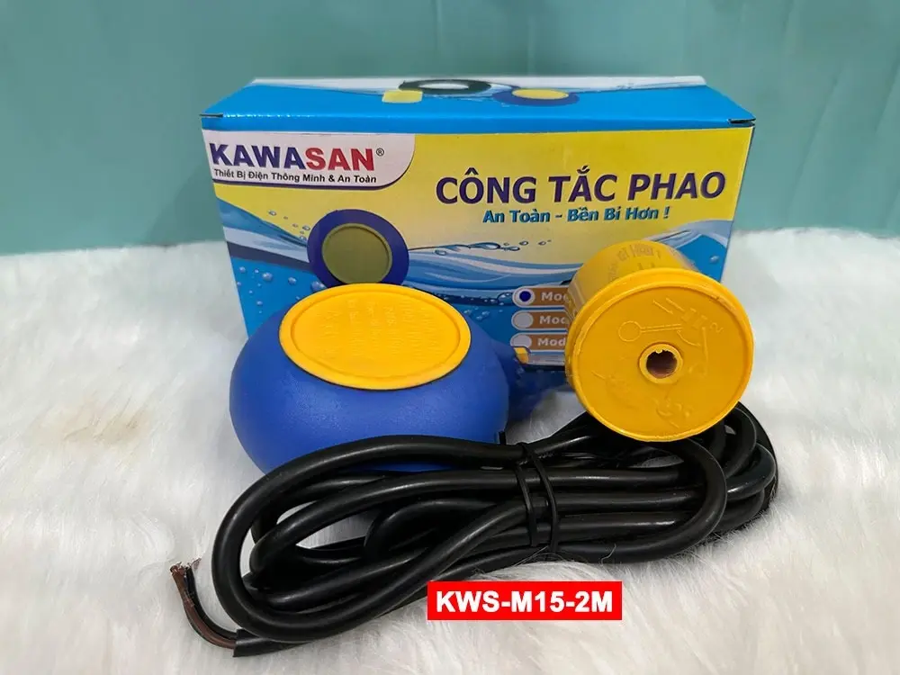 Công tắc phao bơm nước tự động KWS-M15-2m