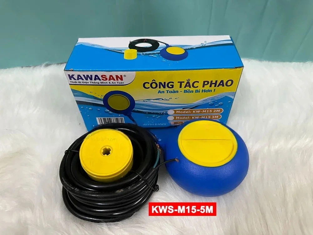 Công tắc phao bơm nước tự động Kawasan KWS-M15-5m