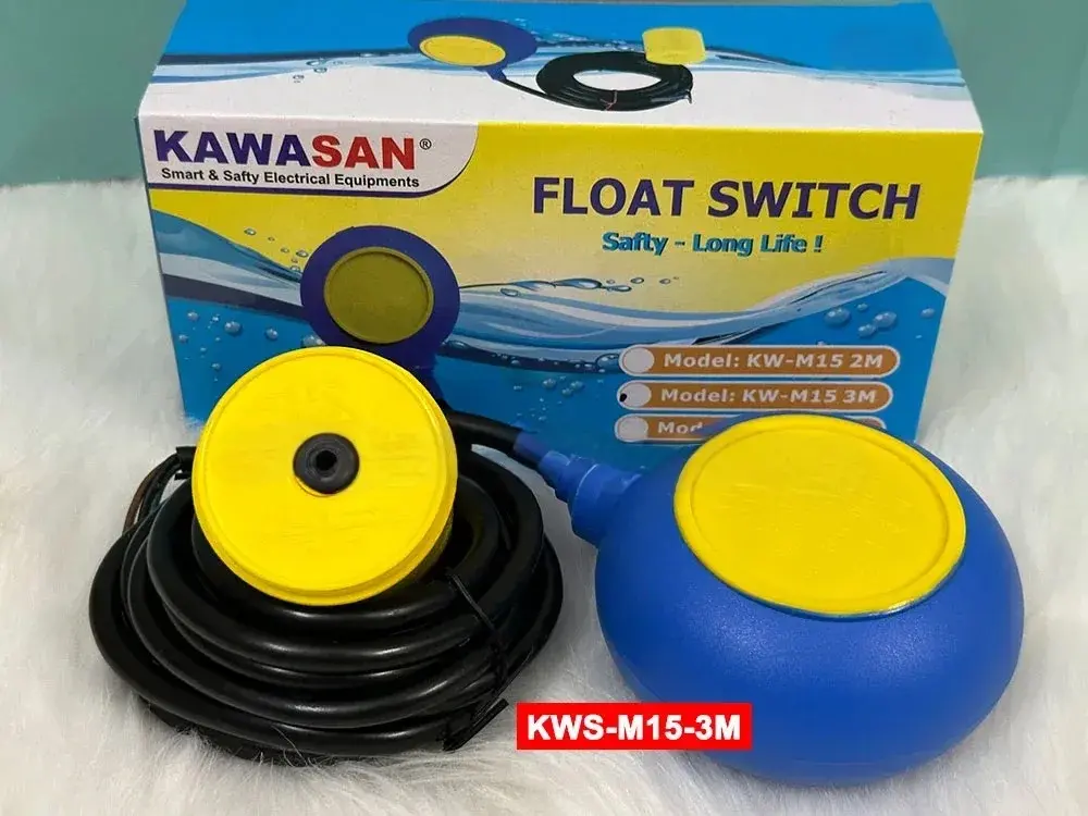 Phao điện bồn nước M15-3-KWS (dây dài 3m)