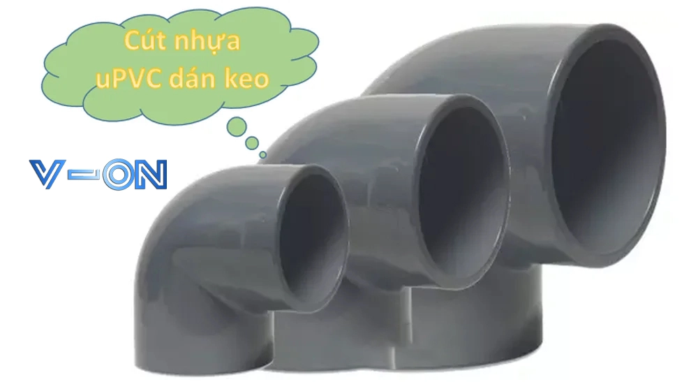 Hình ảnh cút nhựa uPVC dán keo