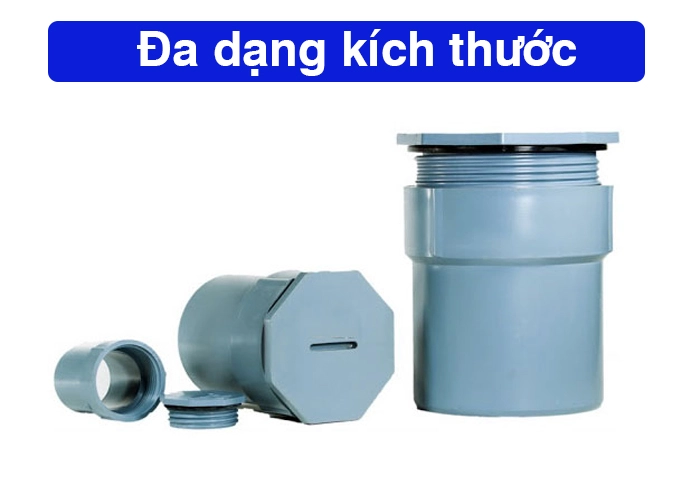 Đa dạng kích thước.